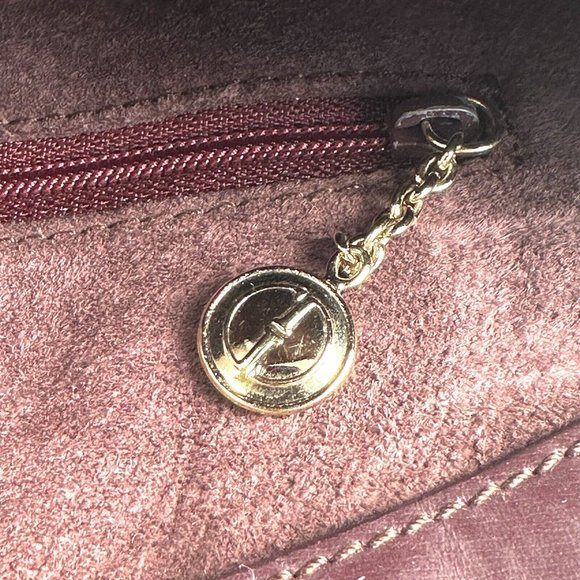 Gucci domed top red grey & burgundy python leather satchel - Picture 13 of 15